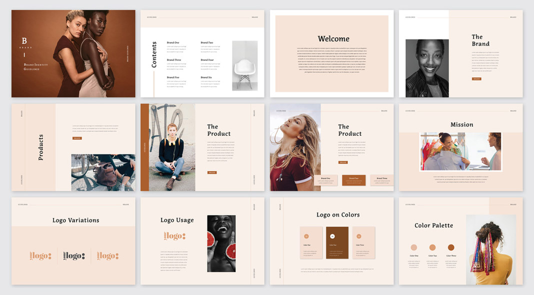 Brand Identity Guidelines Brochure Template by GraphicArtist