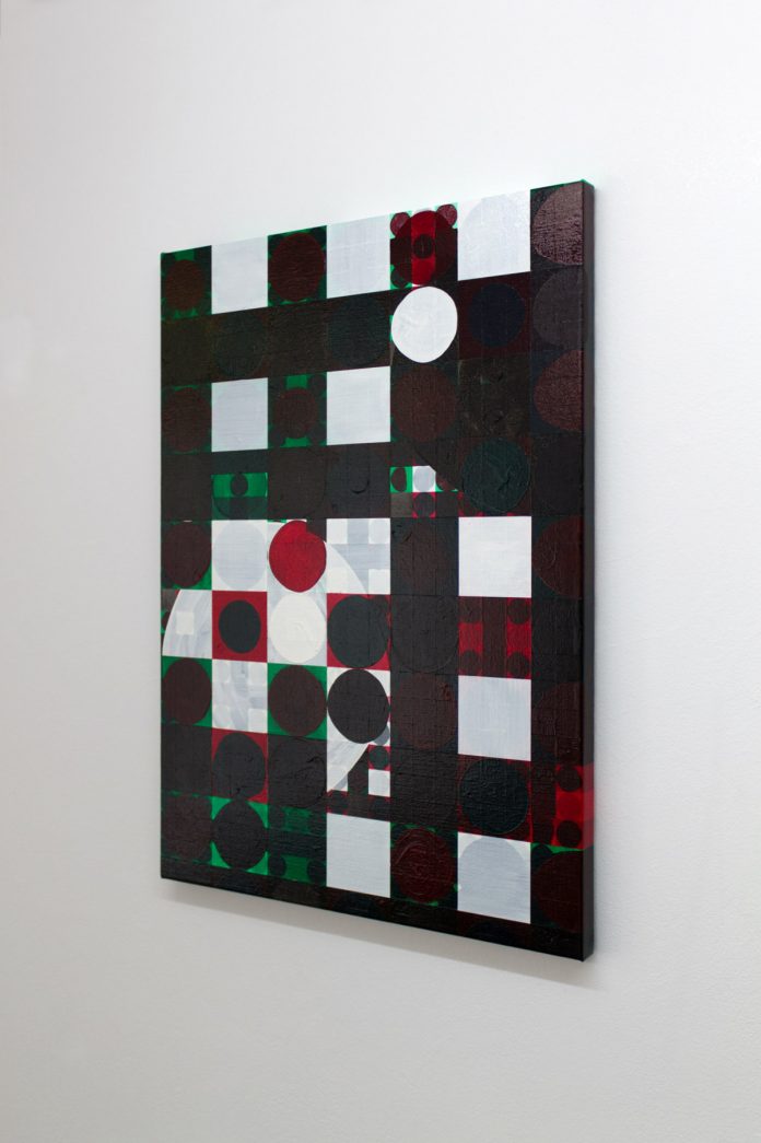 Geometric contemporary painting by artist Daan Roukens.