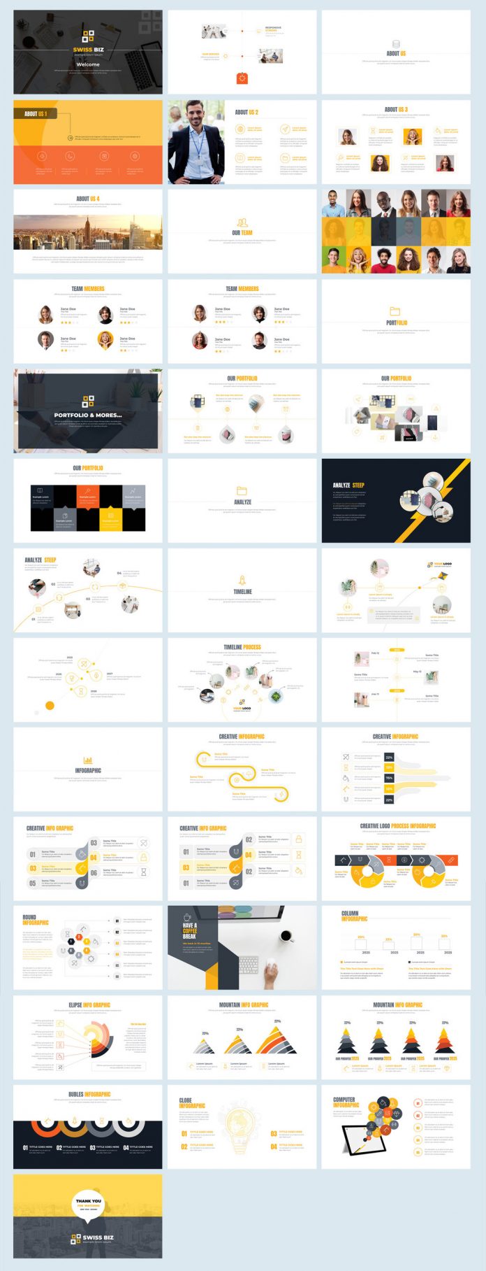 Infographics Presentation Template by PixWork for Adobe InDesign