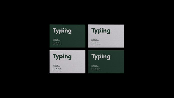 Typing brand identity by Guilherme Vissotto