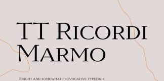 TT Ricordi Marmo font by TypeType.