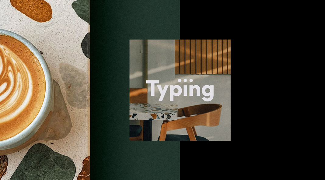 Typing brand identity by Guilherme Vissotto