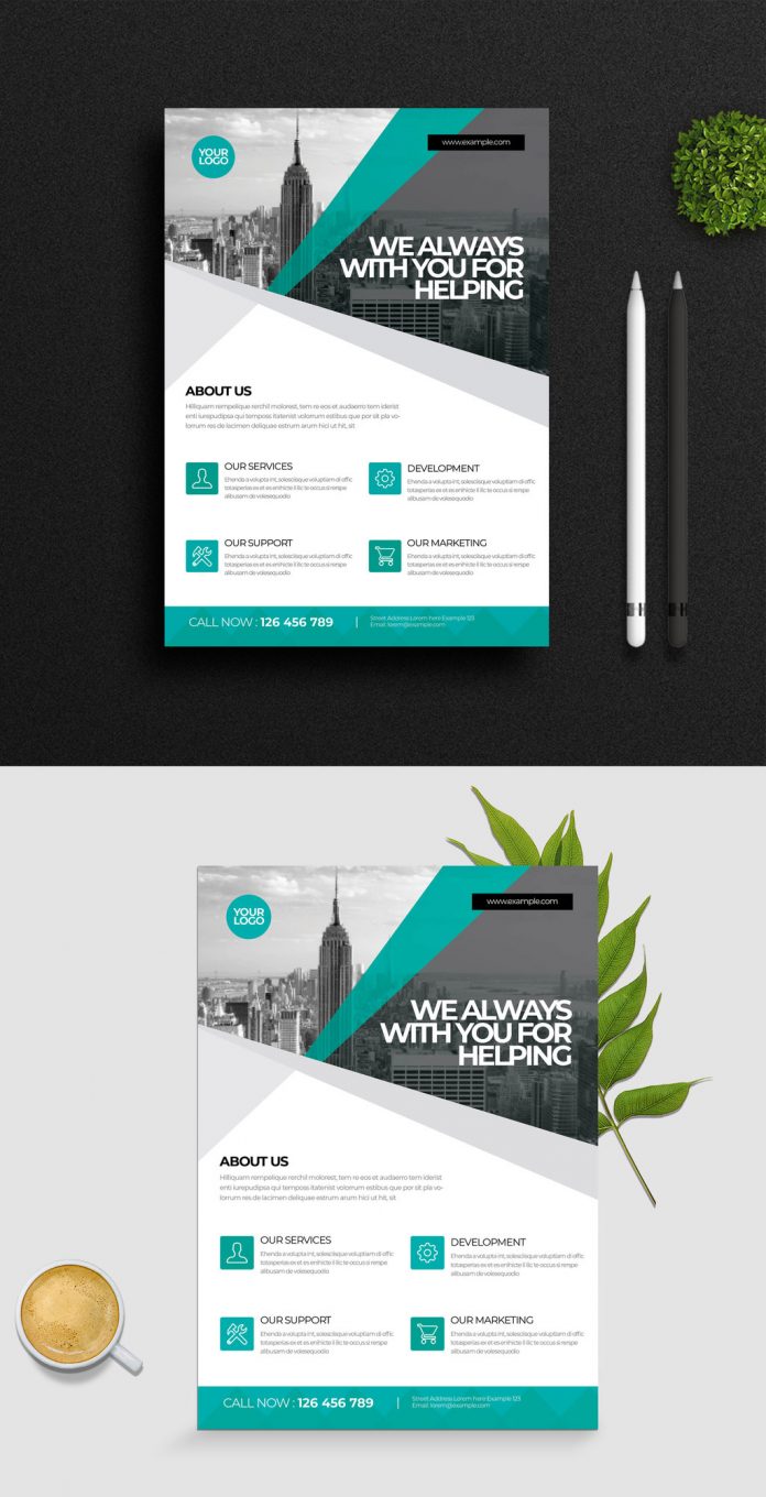 Minimal Business Flyer by PixWork