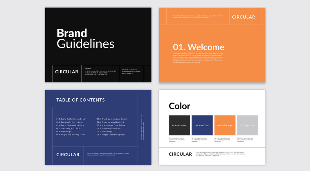 Brand Guidelines Template by PixWork