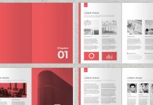 Business Proposal Template with Red Accents by McLittle Stock
