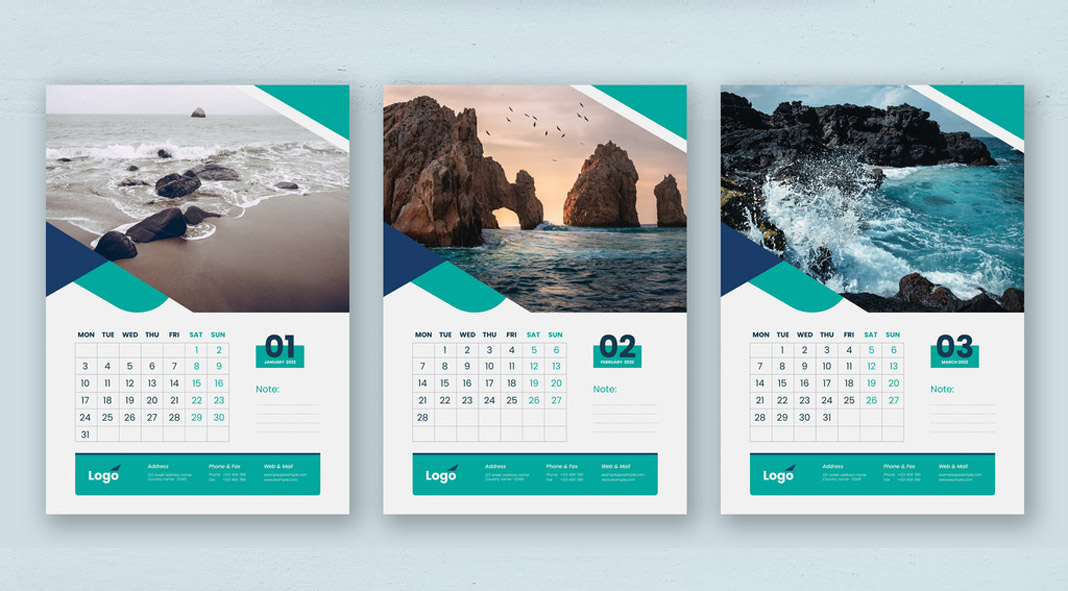 Customizable Calendar 2022 Customizable A3 2022 Wall Calendar With Creative Vector Graphics