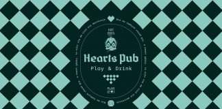 Hearts Pub: Play & Drink branding by Michał Markiewicz, Kamila Figura, and Katarzyna Olejarczyk