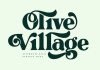 Olive Village Vintage Font by Ivan Rosenberg