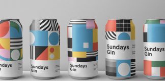 Sundays gin branding by Robert Wiltshire
