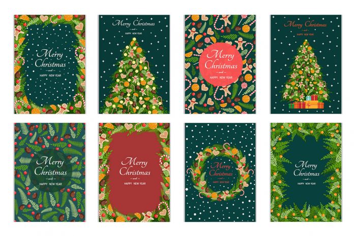Christmas templates collection by Irina Anashkevich