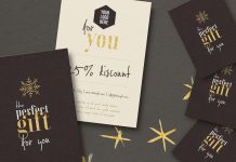 Photoshop Christmas Gift Voucher Template