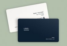 Adobe Illustrator Business Card Template with Gray Stripes