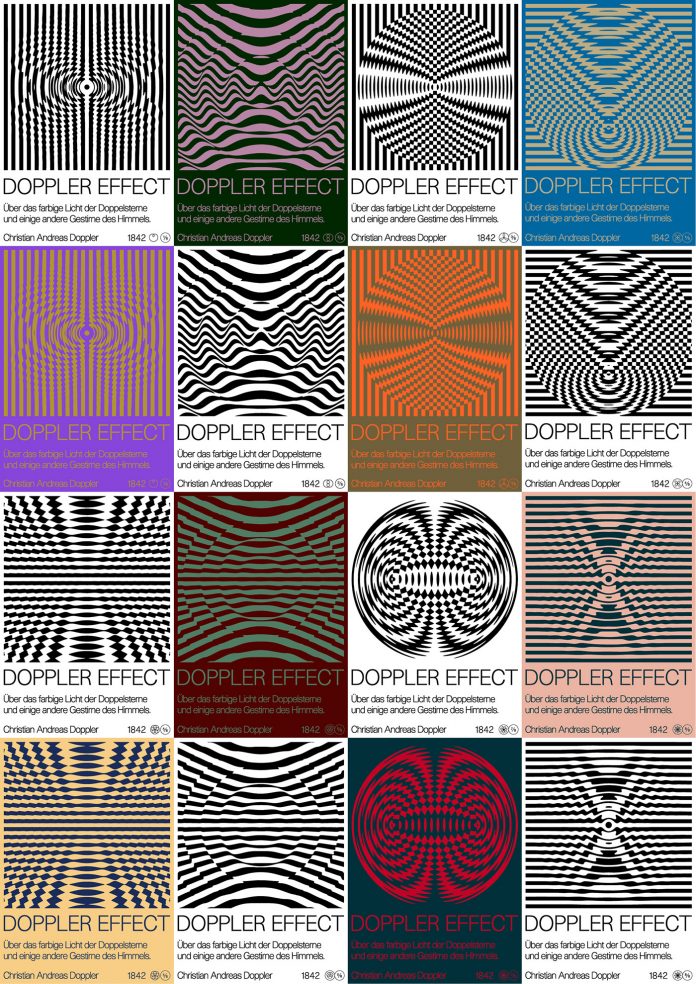 Doppler Effect poster series by Diatomic Studio