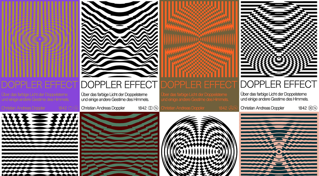 Doppler Effect poster series by Diatomic Studio