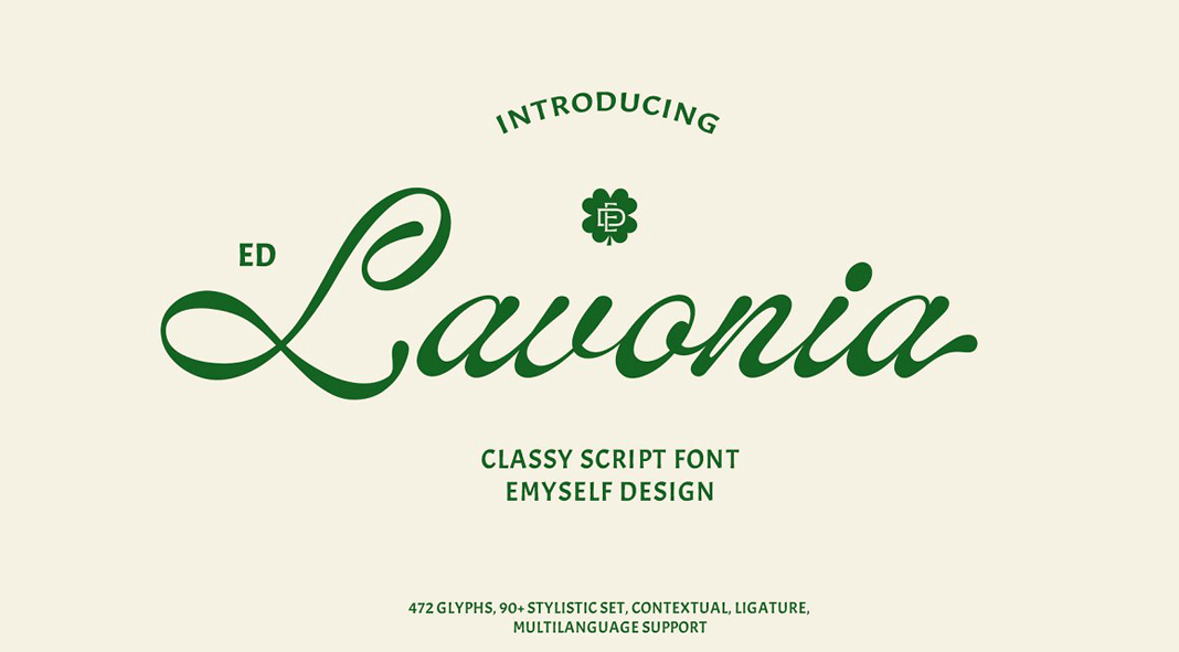 ED Lavonia - Classy Script Font by Emyself Design