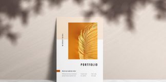 Modern, Elegant Portfolio Template with Brown Elements and Accents