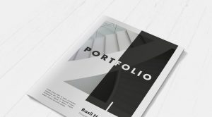 Accent Indesign Example Portfolio InDesign Template with Gray Accents