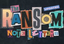 Ransom Note Letters by Indieground Design Inc.