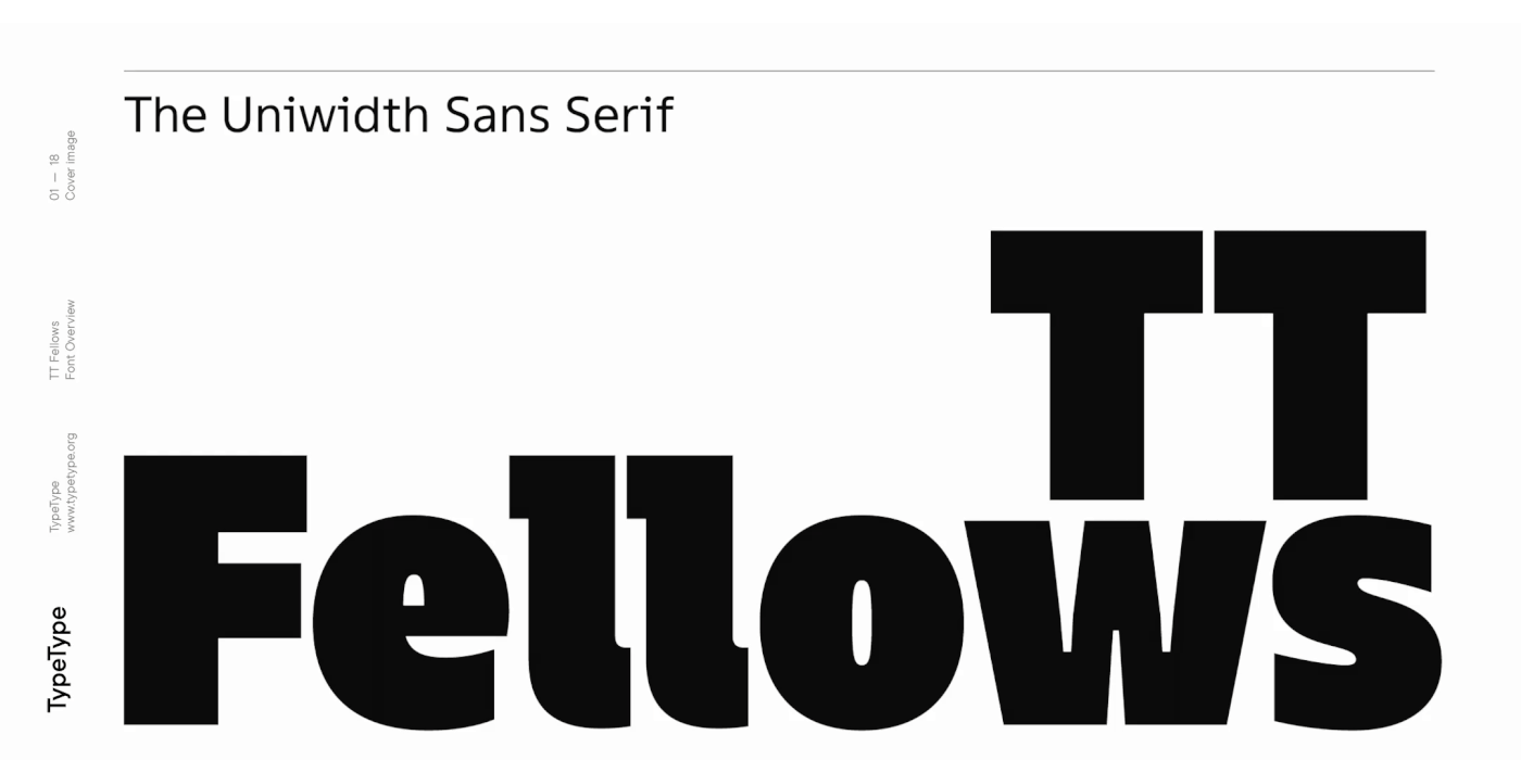 TT Fellows font family by TypeType