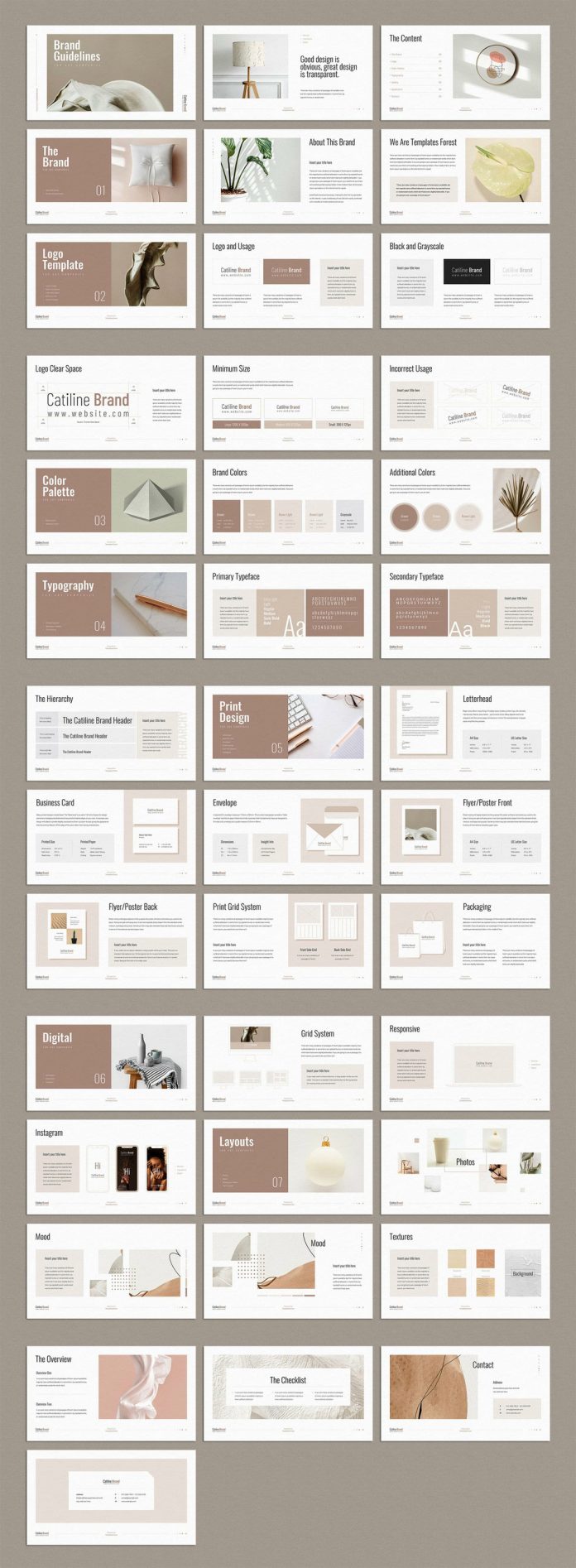 1920 x 1080px Brand Guidelines Presentation Template for Adobe InDesign