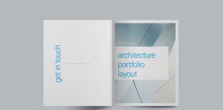 Architecture and design portfolio template by Adobe Stock contributor Refresh