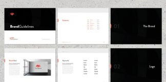 Brand Guidelines in Black and Red