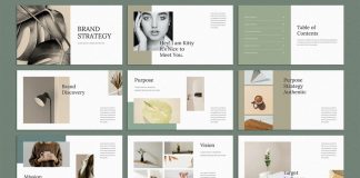 Brand Strategy Presentation Template for Adobe InDesign