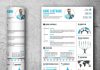 Unique Resume Template with Infographics