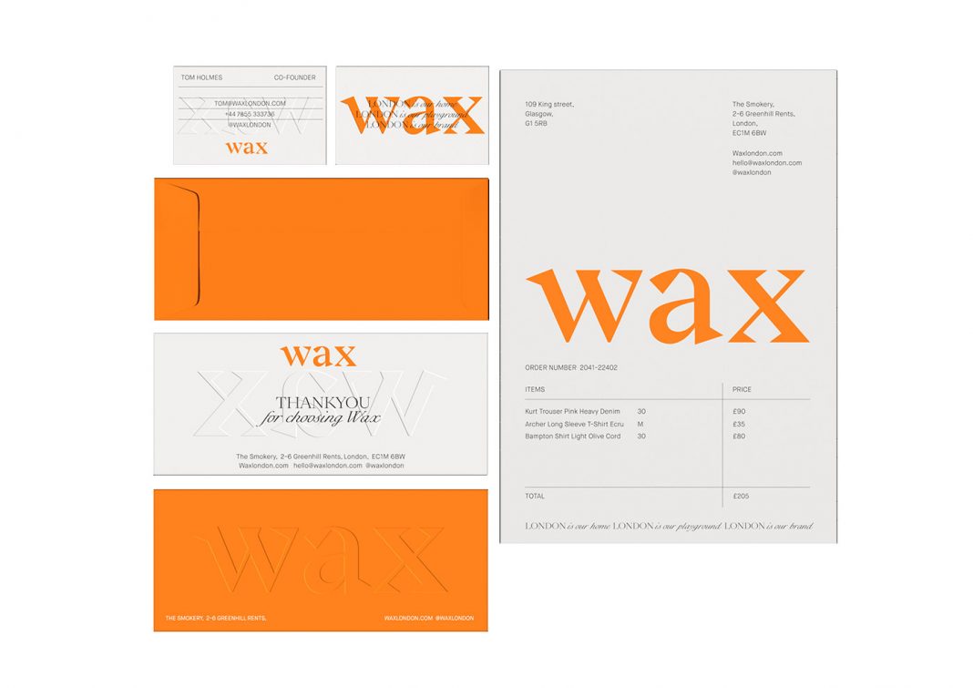 Wax London Branding by Too Gallus