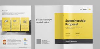 Business and Event Proposal Template with Yellow Accents