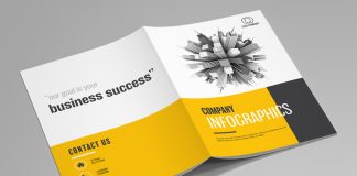 Company Infographics Brochure Template for Adobe InDesign