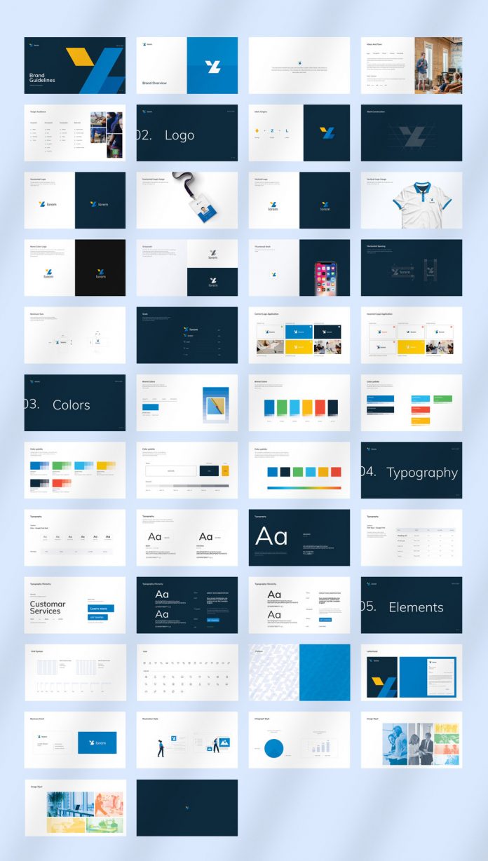 Download a Brand Guidelines Presentation Template for Adobe InDesign