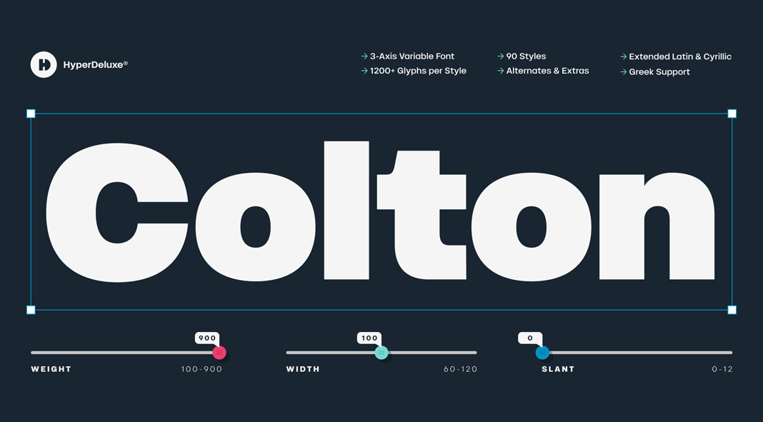 HD Colton font family by HyperDeluxe