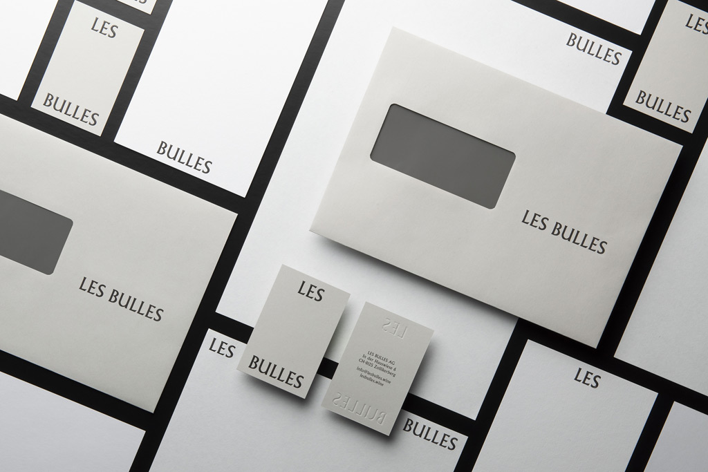 LES BULLES Corporate Identity Design by Studio Marcus Kraft.