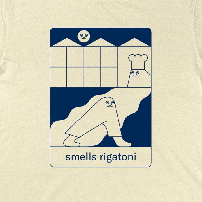 Rigatoni t-shirt by Gabriel Sabourin