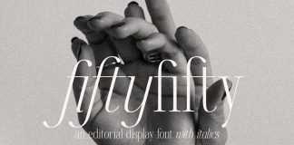 Fifty Fifty Font by Up Up Creative
