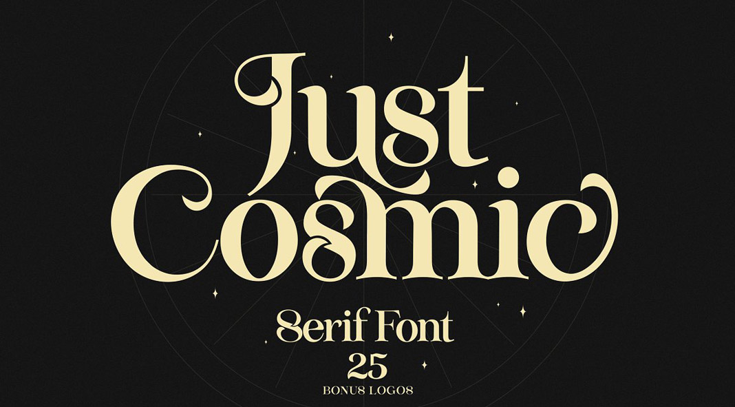 Just Cosmic Font plus Bonus Logos by SNIPESCIENTIST