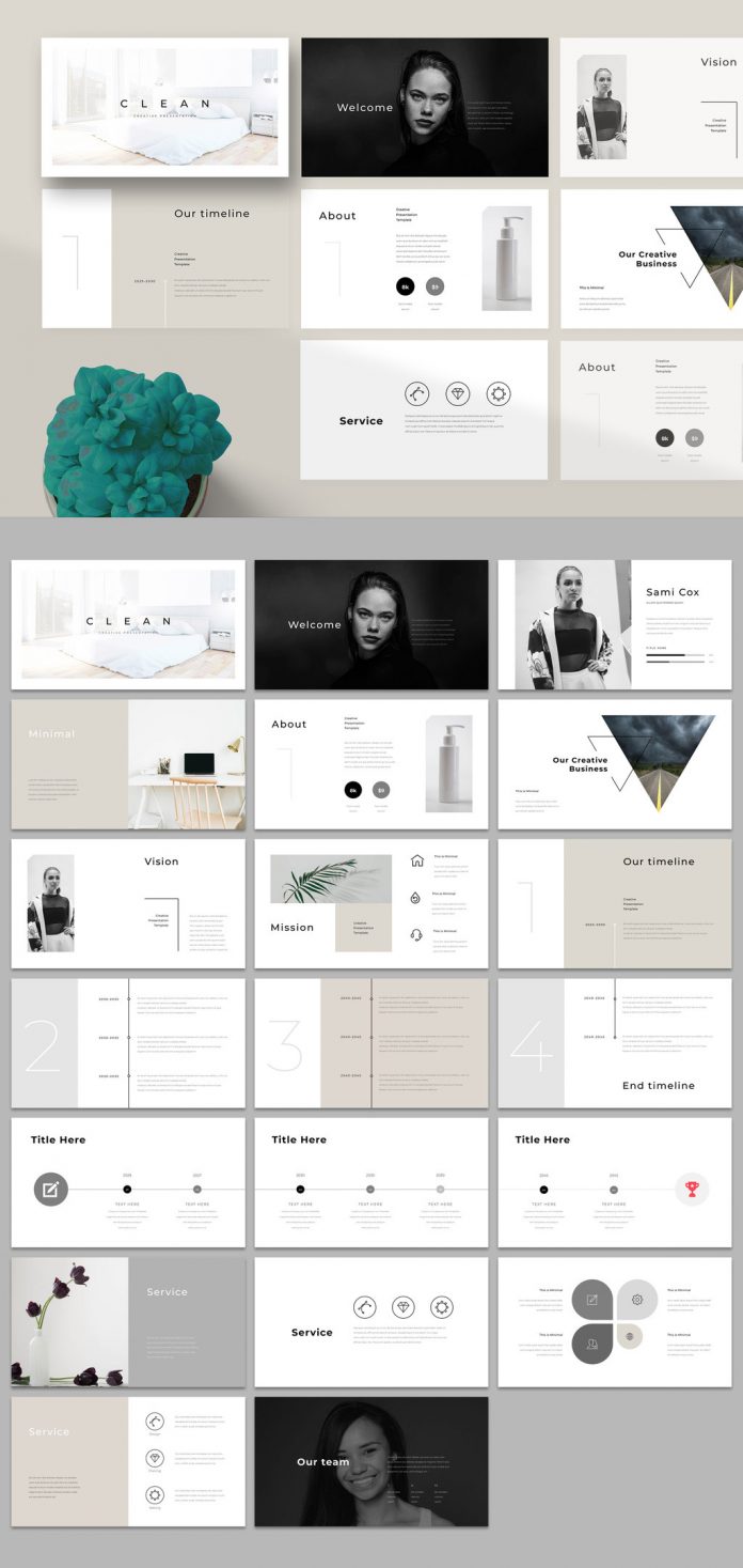 A Clean Business Presentation Template for Adobe InDesign.