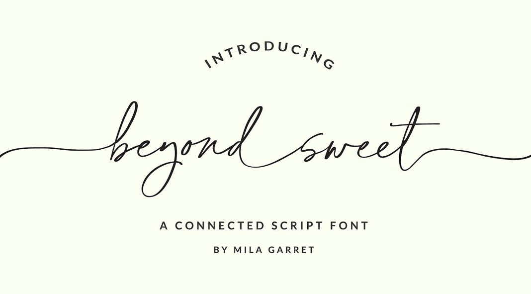 Beyond Sweet Font by Mila Garret