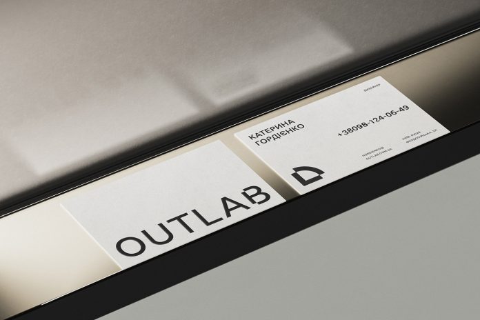 OUTLAB brand identity design by Dmytro Khrunevych in collaboration with Andriy Konstantynov of Mint Type