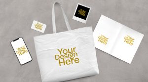 Business Collateral Merchandise Photoshop Mockup Set