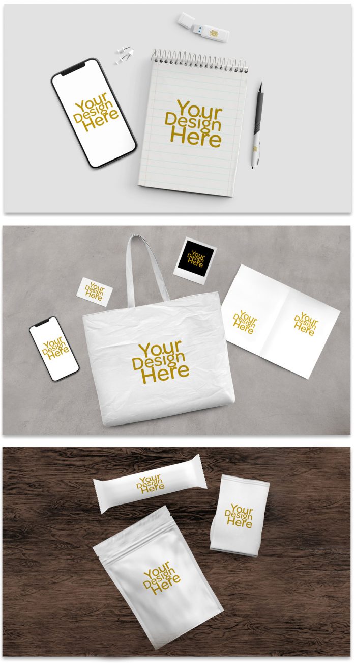 Business Collateral Merchandise Photoshop Mockup Set