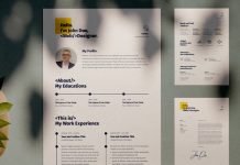 Resume and CV Adobe InDesign Template