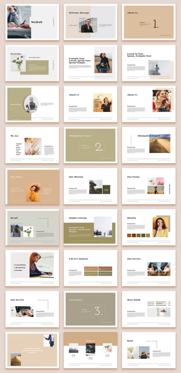 Simple Brochure Template for Adobe InDesign