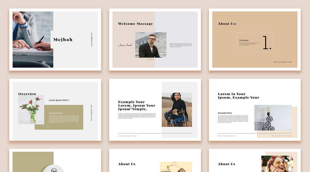 Simple Brochure Template for Adobe InDesign