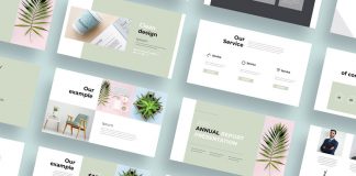 A modern and minimalist creative presentation template for Adobe InDesign