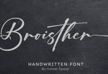 Broisther Handwritten Font by Hanzel Studio