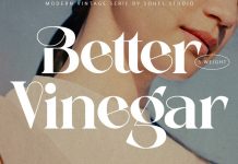 Better Vinegar Font Family by Sohel Studio
