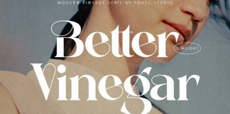 Better Vinegar Font Family by Sohel Studio