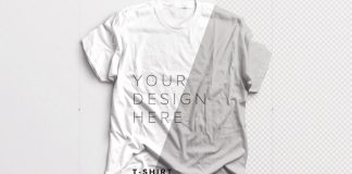 Download a customizable Adobe Photoshop t-shirt mockup with multiple layout options.